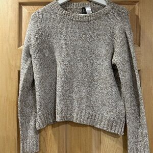 H&M Women's Heathered Gray Sweater